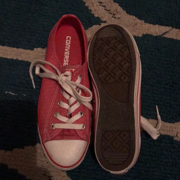 SOLD Red converse shoes - Picture 2 of 3
